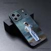 Чехол для телефона C-Conan Gray Wishbone Износостойкий для iPhone 17,16,15,14,13,12,11,Pro,Max,Plus Черный Мягкий Чехол