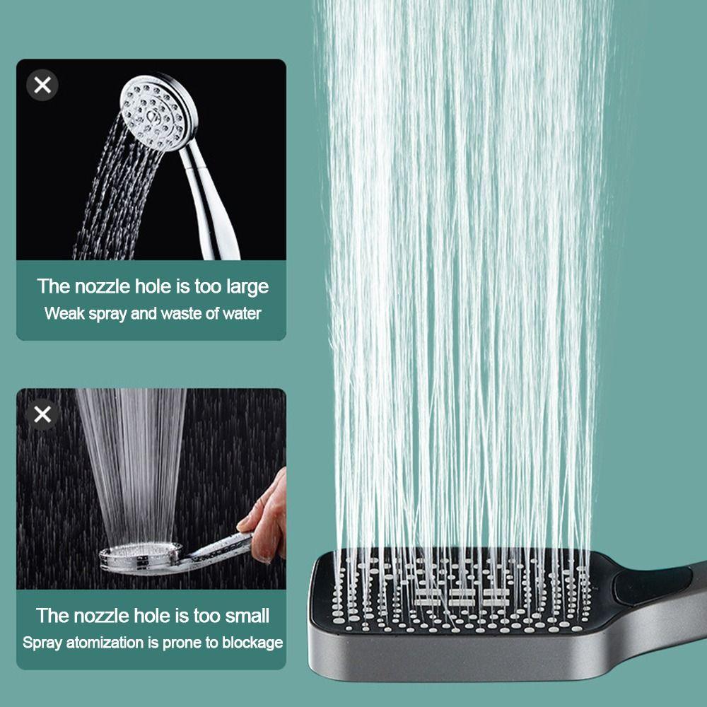 Bath Rainfall 4 Mode Adjustable Water-saving Sprinkler Shower Head Bathroom Booster Shower Sprayer