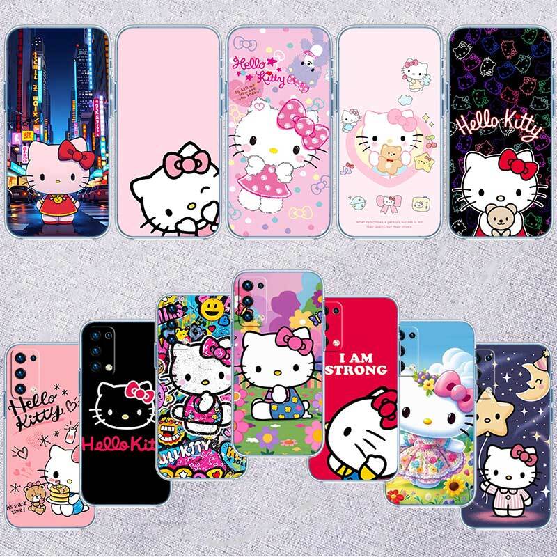 Мультяшный чехол Hello Kitty для Motorola Edge 20 30 S30 40 50 Fusion Lite Plus Pro Ultra Neo One Action Zoom Hyper Power Macro Vision