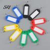 Property Management Key Tags 50Pcs Bright Colors Plastic Waterproof Writable Hotel Oil-resistant Organizer with Detachable Metal Rings Crack-resistant