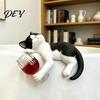 Прочный садовый орнамент из смолы, фигурка пьяного котенка, подвеска для цветочного горшка, 3 цвета, мини-статуэтка ленивого кота, милые подвесные аксессуары для рабочего стола с животными