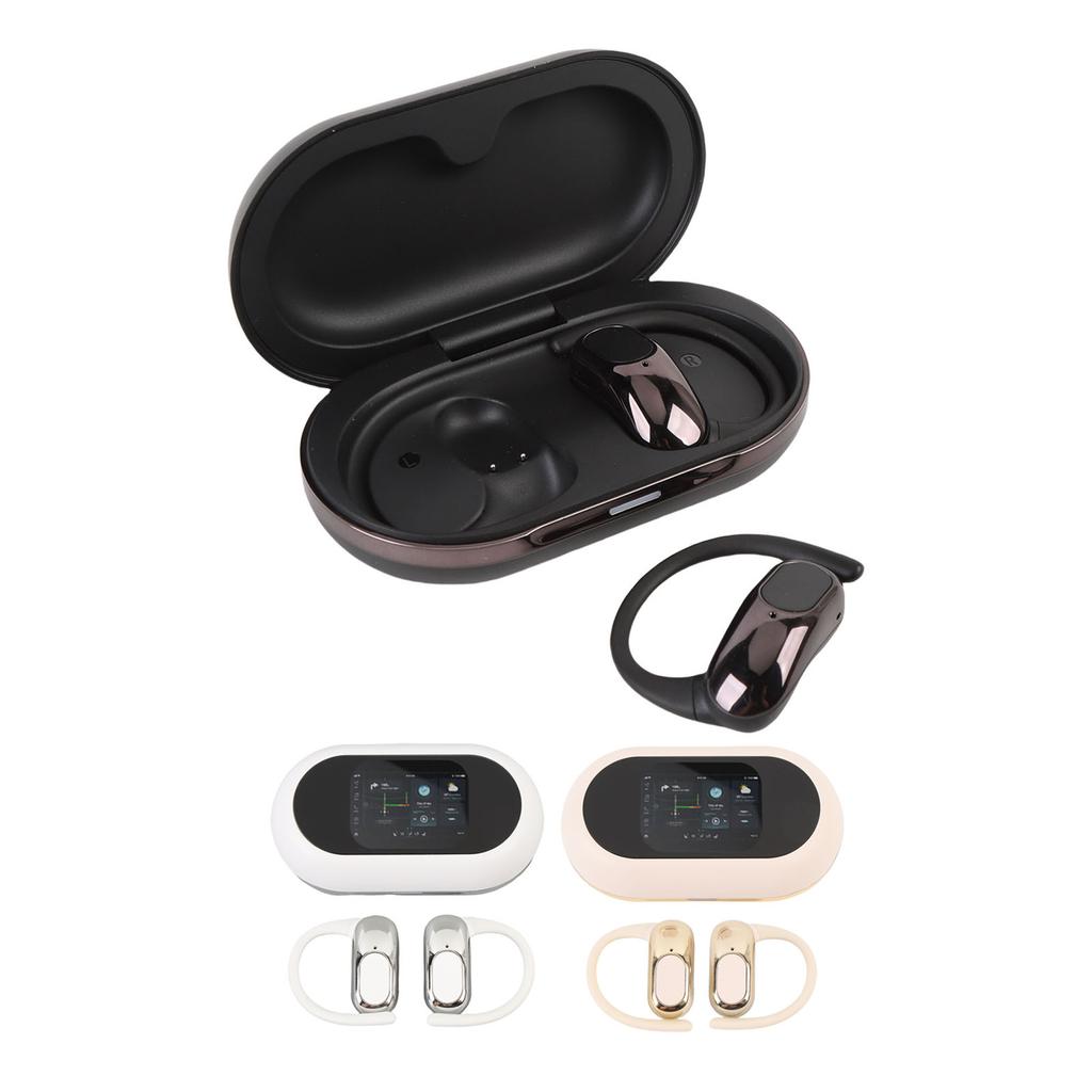 Умные наушники-переводчики Полноцветный сенсорный экран Качество звука Hi-Fi Многоязычный Bluetooth-транслятор