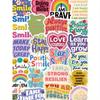 50pcs Positive Affirmation Colorful Graffiti Stickers Waterproof PVC Material Personalized Gift Decoration Water Cup Scrapbook
