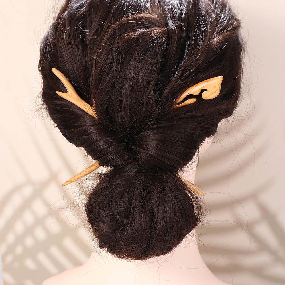 Shape Hair Sticks Bird Wooden Hair Sticks Chinese Hair Fork Korean Hair Clip Women Hanfu Hairpins