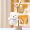 Lovable Plush Bear Keychain Adorable Stuffed Doll Soft Animal Toy For Kids And Babies
