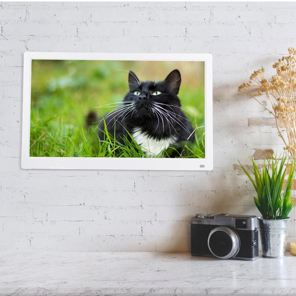 XCLT-1730IPS 17.3" HD Screen Digital Photo Frame Electronic Album White