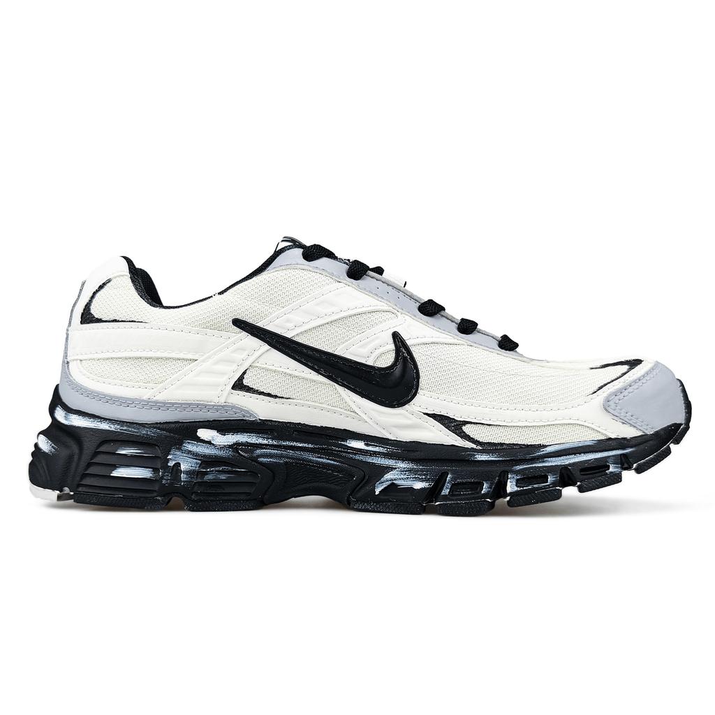Nike Кроссовки Initiator с амортизацией, дышащие, с поддержкой, низкие, повседневные, для города, для бега, унисекс, черные с белым, 394055-100(Команда1455-ЛД)
