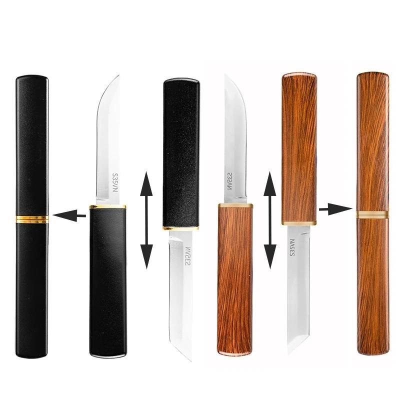 Кухонный нож с двойным лезвием, 2 шт./компл., мини-нож из нержавеющей стали, легкий пластиковый нож с ручкой