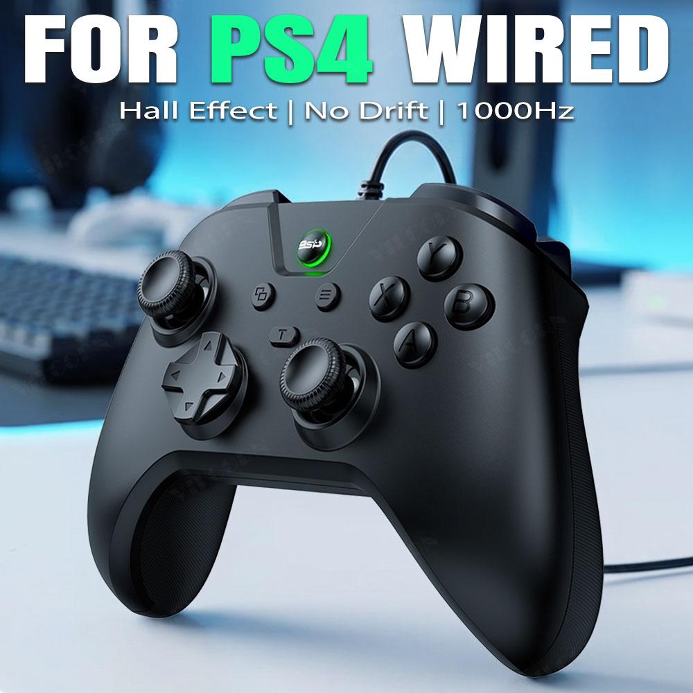 G4 Wired Game Controller for PS4 Compatible Console and PC with Turbo and Dual Vibration