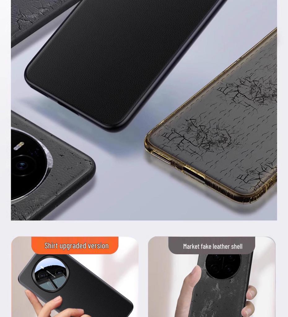 Honor Magic7 Чехол из матовой кожи - Полная защита, Защита от падений