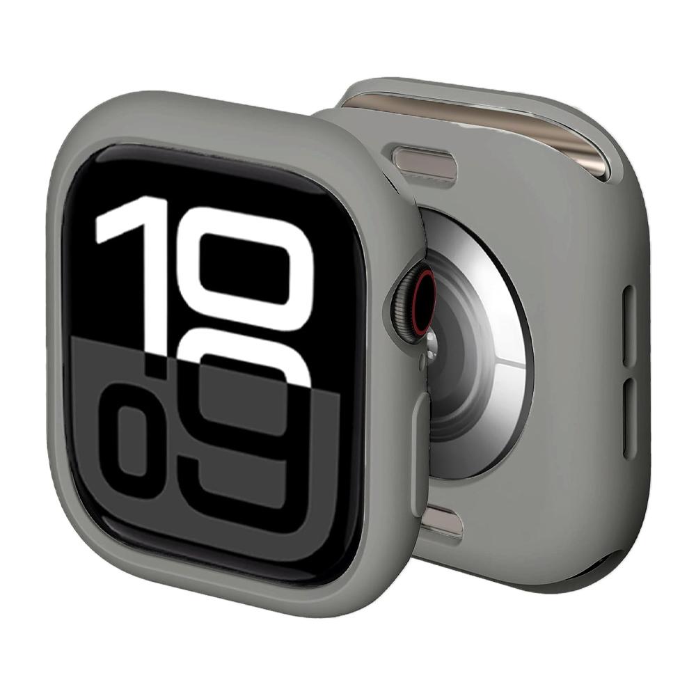 Чехол для Apple Watch 10 11 46 мм 42 мм Аксессуары Ударопрочный Защитный Мягкий Силиконовый Бампер Оболочка Чехол iwatch Серии Защита
