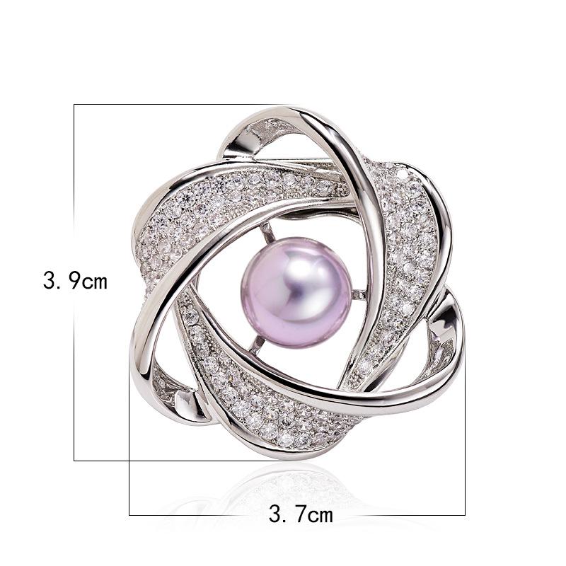 High-End Dual-Purpose Flower Brooch & Scarf Buckle Corsage Pin