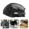 Cat Mask Halloween Black Half Face Pets Mask Bat Inspired Mask with Ear Holes for Halloween Costume Cosplay Prop