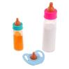 Набор детских аксессуаров из 3 предметов, включая недостающие бутылочки для молока и сока, пустышки, набор для кормления куклы, игрушечные детские бутылочки 10 мл