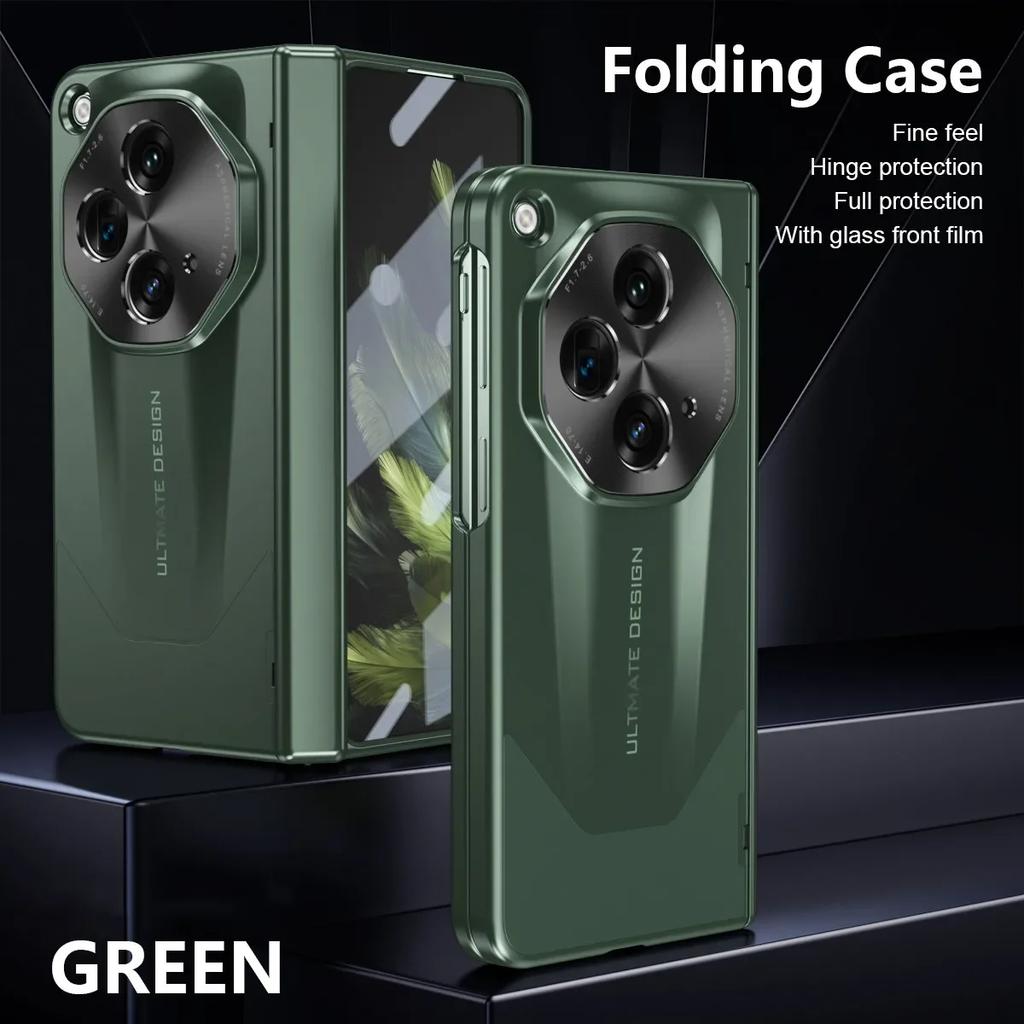 Для oneplus open аксессуары для телефонов чехол из стеклянной пленки для one plus open противоударный матовый складной чехол для всего тела