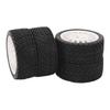 4Pcs 1 10 RC Car Tire Plastic Rim Rubber RC Car Wheel Tyre Replacement for TAMIYA TT01 TT02 XV01 White