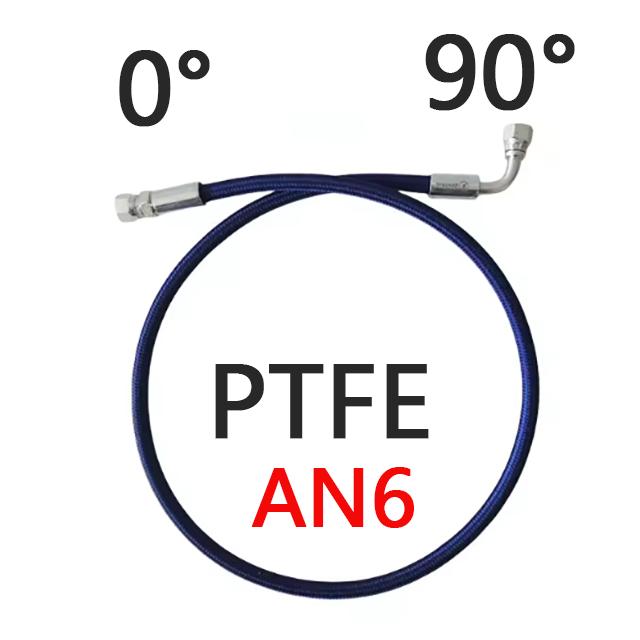 6AN PTFE Нейлон Нержавеющая сталь Плетеная Турбина Маслоподающая Трубка Линия Давление Нержавеющий Удаленный Датчик Турбокомпрессора Тефлоновый Шланг