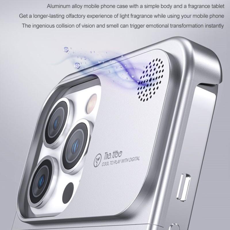 Роскошный металлический теплоотводящий полый чехол для телефона iPhone 16 15 14 13 12 Pro Max Plus ароматерапия алюминиевый корпус противоударный чехол