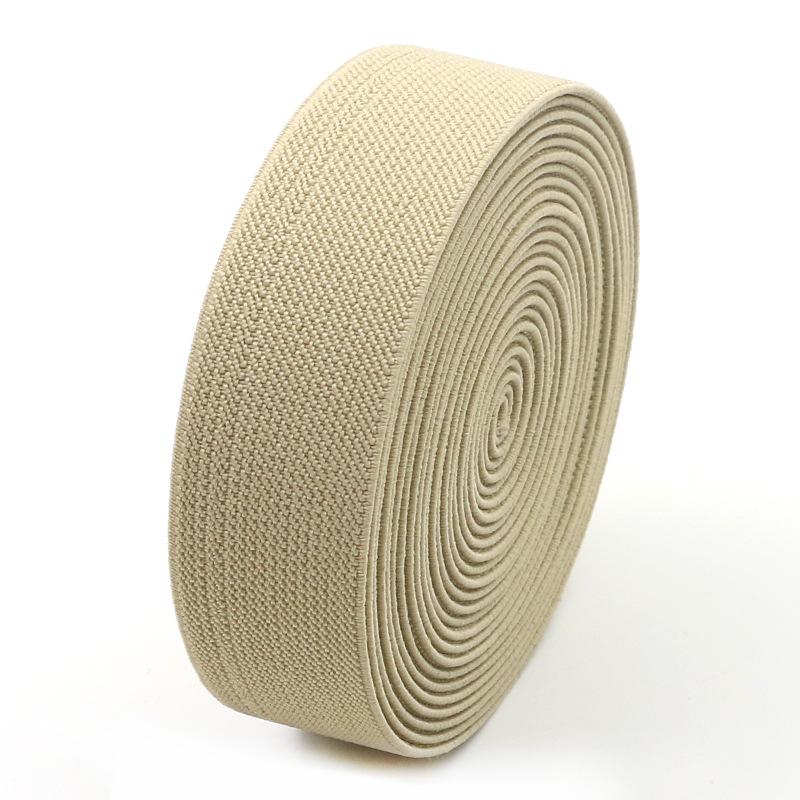 Color Twill Elastic Band Thickened Elastic Rubber Band Clothes Pants Wide Elastic Rope Flat Elastic Belt Belt Webbing
