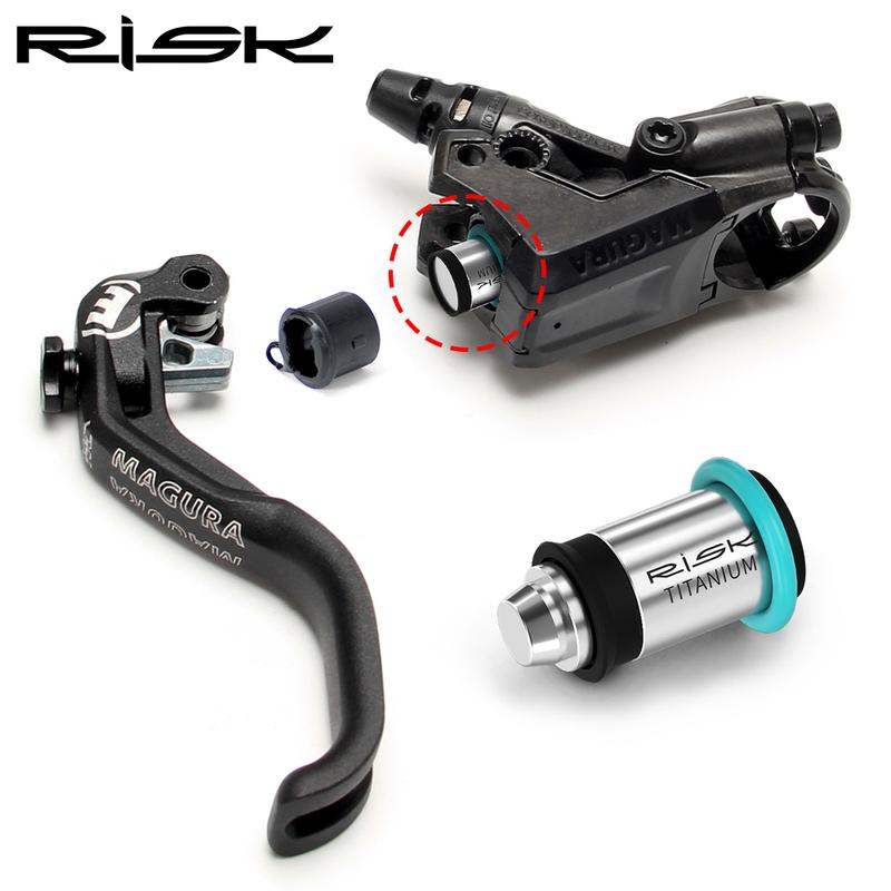 RISK Titanium Alloy Brake Lever Piston for Magura MT2/4/5/6/7/8/HC Oil Disc Brake Piston Rod Sealing Ring Repair Part