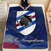U.C. Sampdoria FlAannel Blanket, High quality Comfortable for All Seasons, Home Decor, Warmth and Comfort