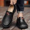 Мужская повседневная обувь Ручная работа Кожаные лоферы Удобная мужская обувь Качественная спилковая кожа Плоские мокасины Мужские кроссовки