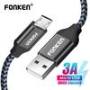 FONKEN Micro USB Cable Quick Charger Mini USB Phone Cable 2128AWG QC3.0 2.4A Charging Data Cord