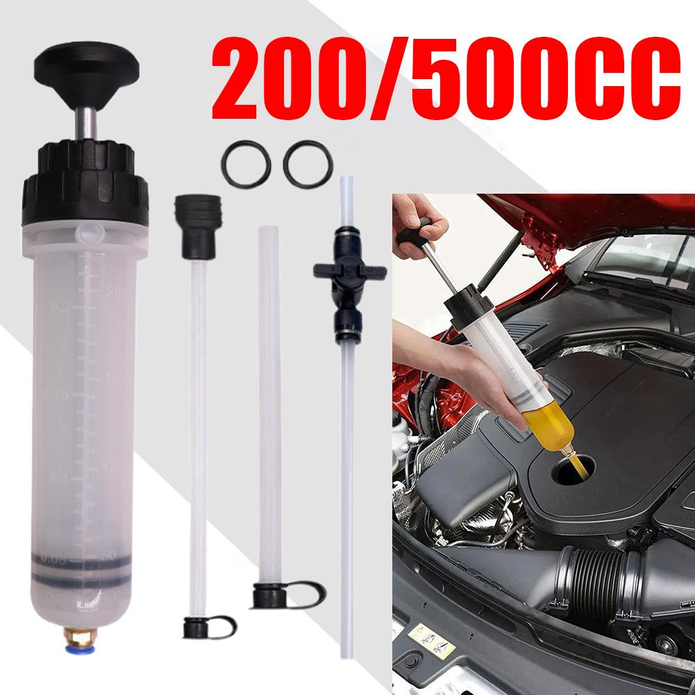 Car Oil Fluid Extractor Brake Fluid Syringe Pump Oil Transfer Pump Fuel Manual Hand Change Syringe Suction Vacuum Pump O5V4