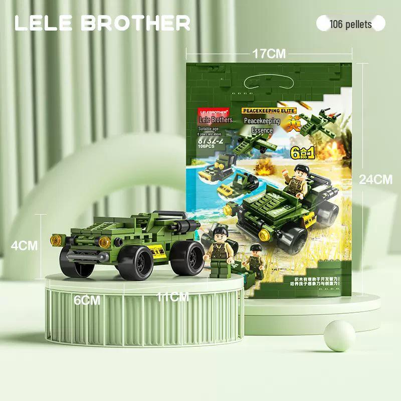 Совместимые с Lego маленькие строительные блоки: Образовательный военный набор «Танк и замок» для мальчиков и девочек