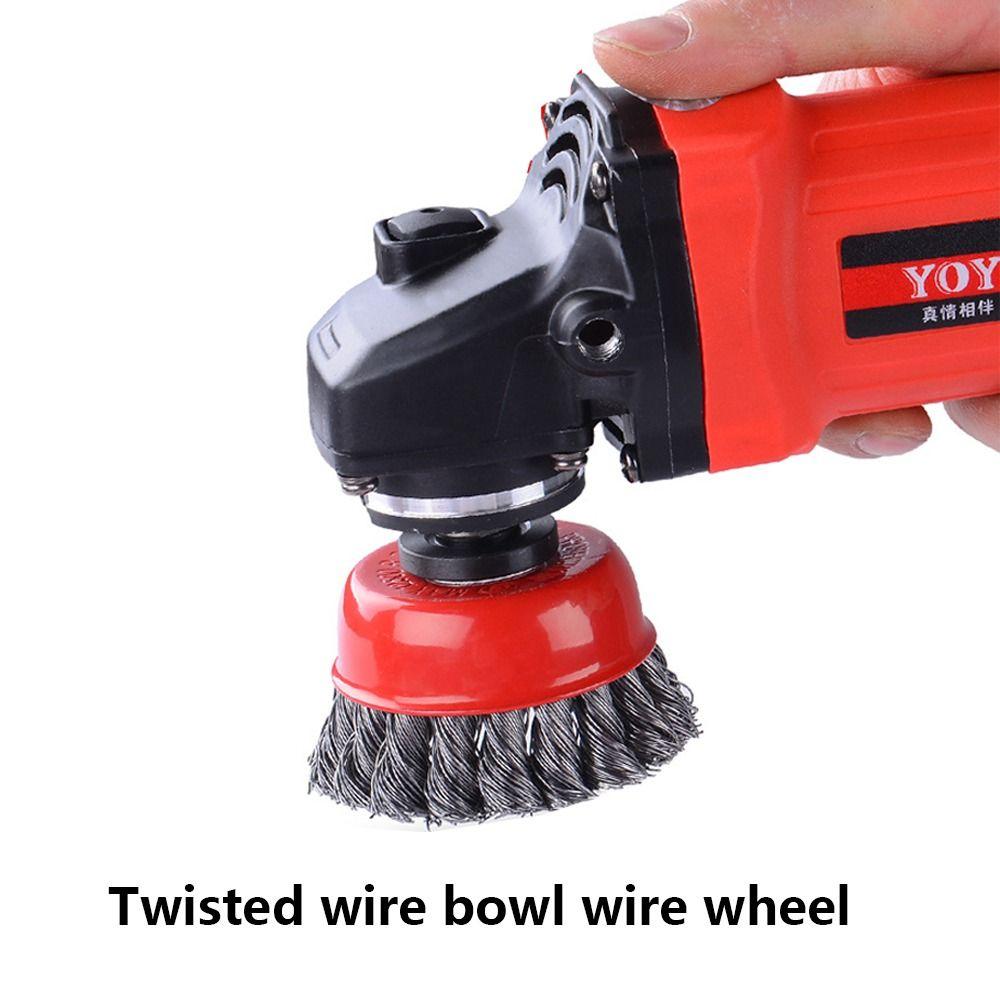 Очистка ржавчины, проволочная щетка для удаления ржавчины, угловая шлифовальная машина, чашка, абразивная щетка, абразивный инструмент