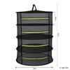 4-слойная сушилка сетка, большая полка, подвесная сушилка для гидропонных растений