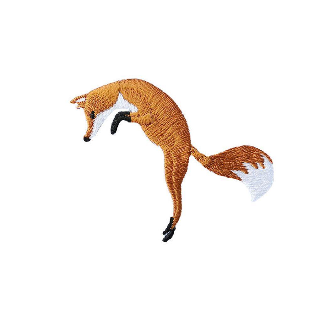 Сделай сам аппликация лиса одежда ткань нашивка швейные принадлежности отделка