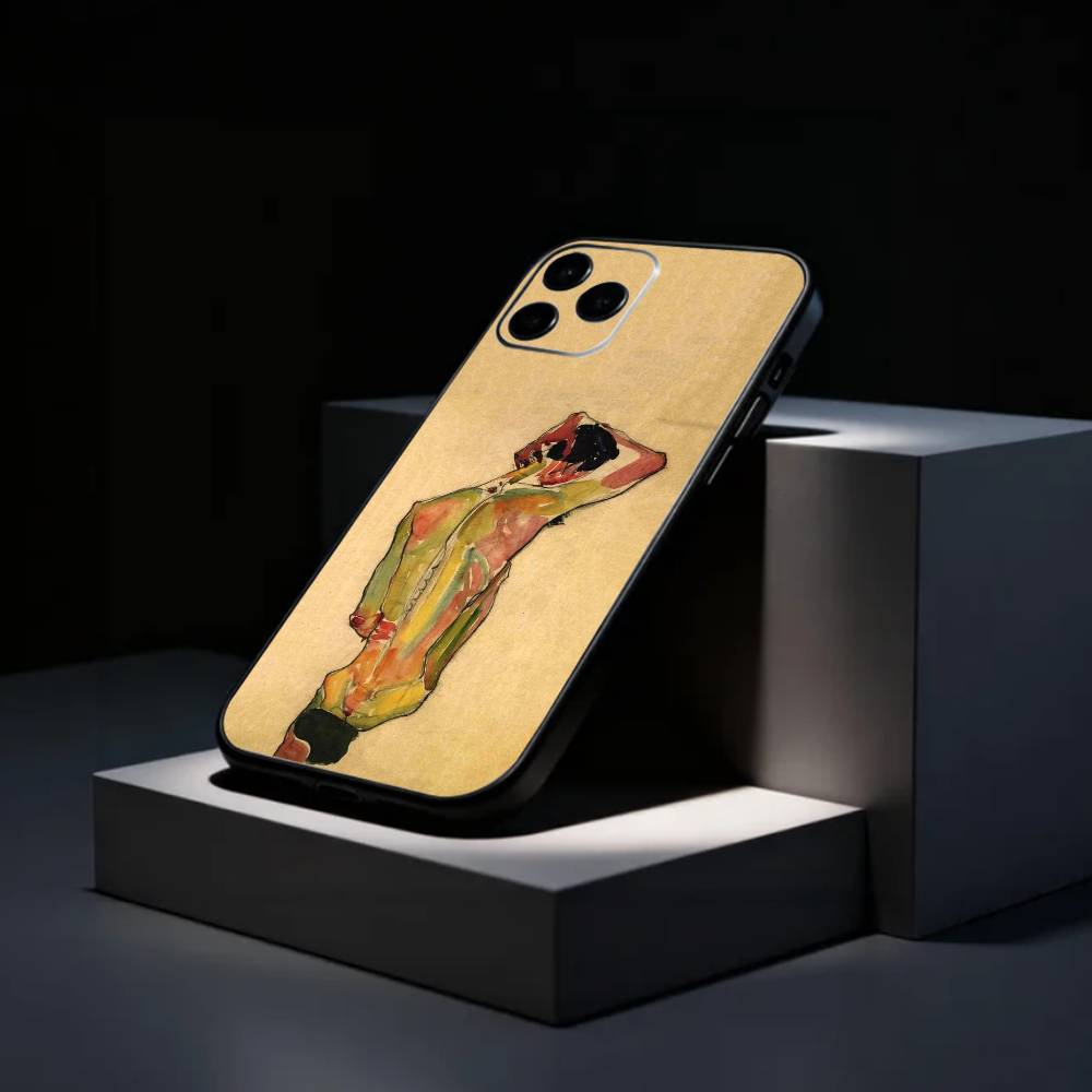 painter E-Egon S-Schiele   Phone Case Silicone Soft For IPhone 17 16 15 14 13 12 11 X XR Plus Pro Max Plus