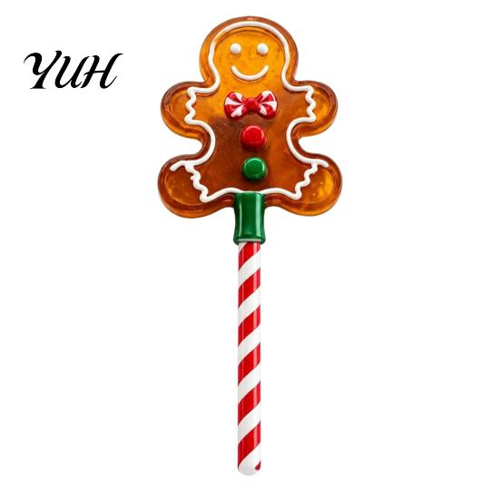 Decorative Card Swiping Tool Christmas Tap-to-Pay Wand, Candy Cane Handle Credit Holder, Cute Contactless Payment Wand Santa Snowman Tree Gingerbread