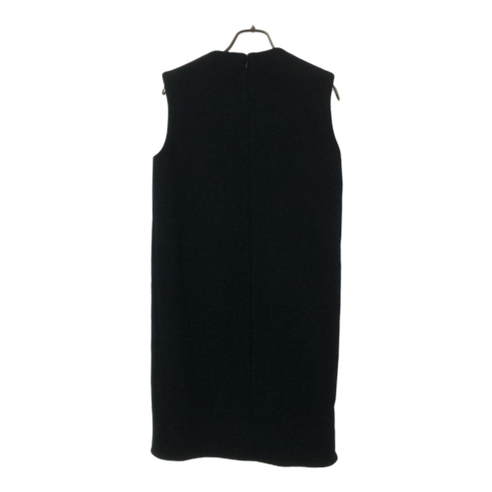 YOKO CHAN Сделано в Японии шерсть Без рукавов цельное платье 38 черный Женский Б/У