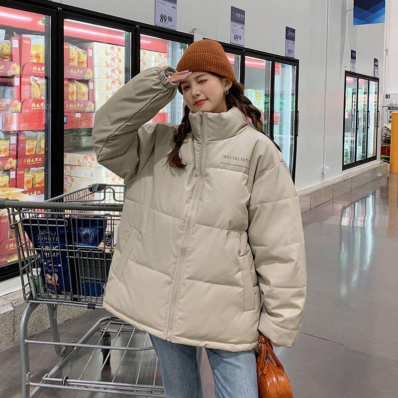 Женская куртка из ПУ кожи с хлопковым наполнителем Зимняя Новая Утолщенная Хлопковая Куртка Корейский Стиль Нишевая Куртка Хлопковое Пальто