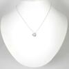 Pre-owned Tiffany & Co. Silver 925 Open Heart Pendant Necklace j56-10