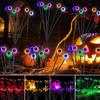 Solar Eyeball Lights Halloween Outdoor Stake Lights Colorful Glowing Ghost Eye Design Waterproof Decorative