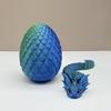 3D-печатная фигурка змеиного яйца с подвижными суставами, фигурка змеиной скорлупы, игрушка-непоседа, змеиное яйцо с шарнирной змеей внутри, настольное украшение