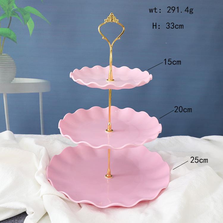 Three-Tier Dessert Display Stand for Parties and Weddings