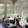 Yousheng Rainbow Window Film Stain Glass Style Floral Static Clings Non-Adhesive Reusable Window Decals for Living Room Bedroom Kitchen Bathroom