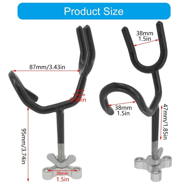 20 Degree Secure Grip Rod Brackets Fishing Rod Brackets Fishing Rod Rack for Boats Ship Quick Installation