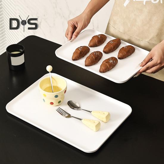 Поднос для сервировки, прямоугольные подносы для овощей и фруктов, для закусок, десертов, печенья, сыра, пластиковые подносы, большие подносы для еды без содержания бисфенола А, праздничные атрибуты