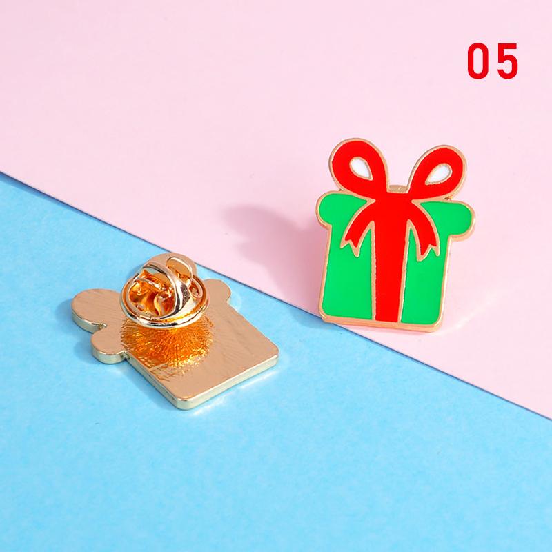 1PC Gift Alloy Christmas Brooch Corsage Pin Diamond Retro Fashion Party Accessories Jewelry