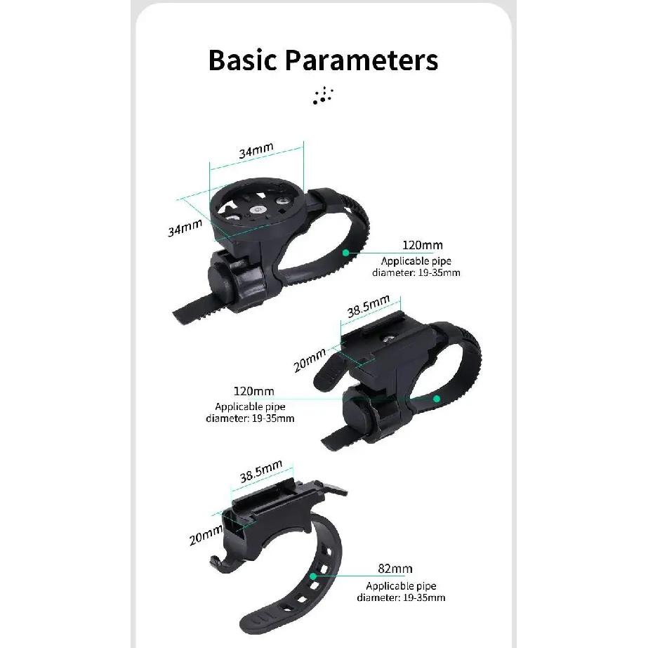 ESLNF Bicycle Computer Mount Bicycle Light Stand Universal Suitable Headlight MTB Road Light Bracket Bike Support Garmin Walker