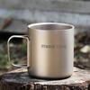 220ml/330ml/450ml/550ml Double Wall Titanium Water Cup Coffee Tea Mug for Home Office Outdoor