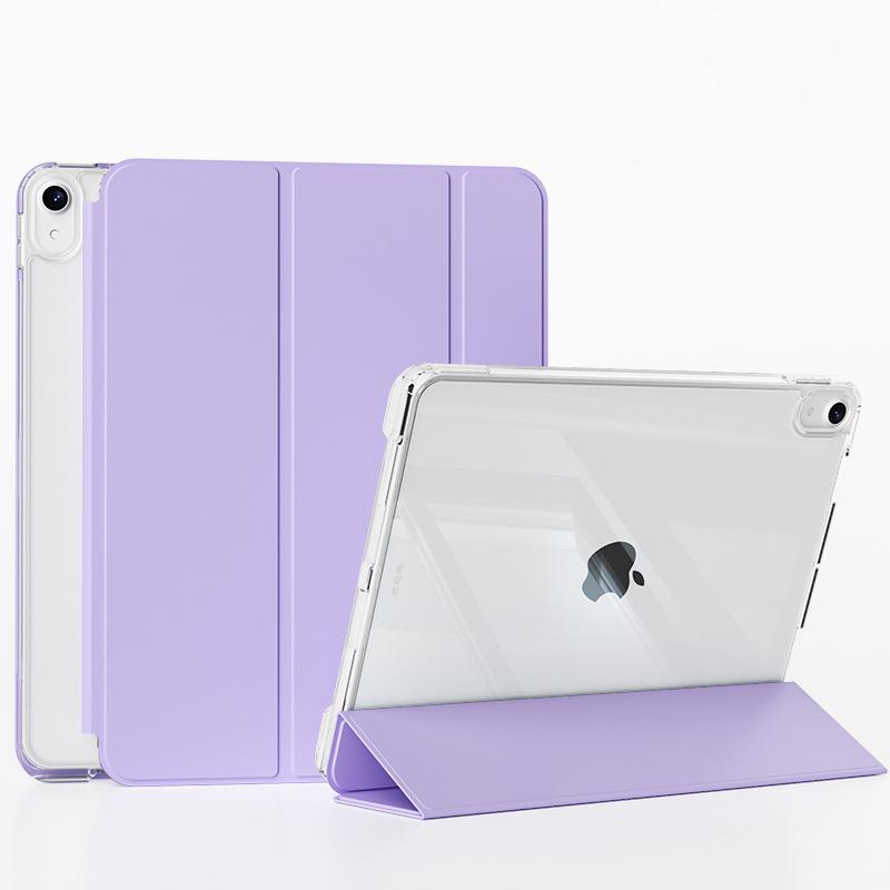 Совместимый с чехлом для планшета iPad 2025, 10 Pro, 11-дюймовый, Тройной прозрачный акриловый чехол для iPad с держателем для стилуса