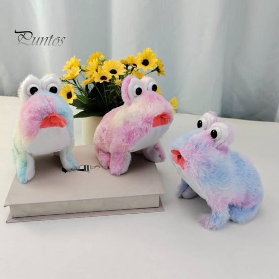 Электрическая плюшевая игрушка-лягушка со звуком, подвижным языком, интерактивное ходячее животное, плюшевая музыкальная кукла для детей, мальчиков и девочек, подарок на день рождения