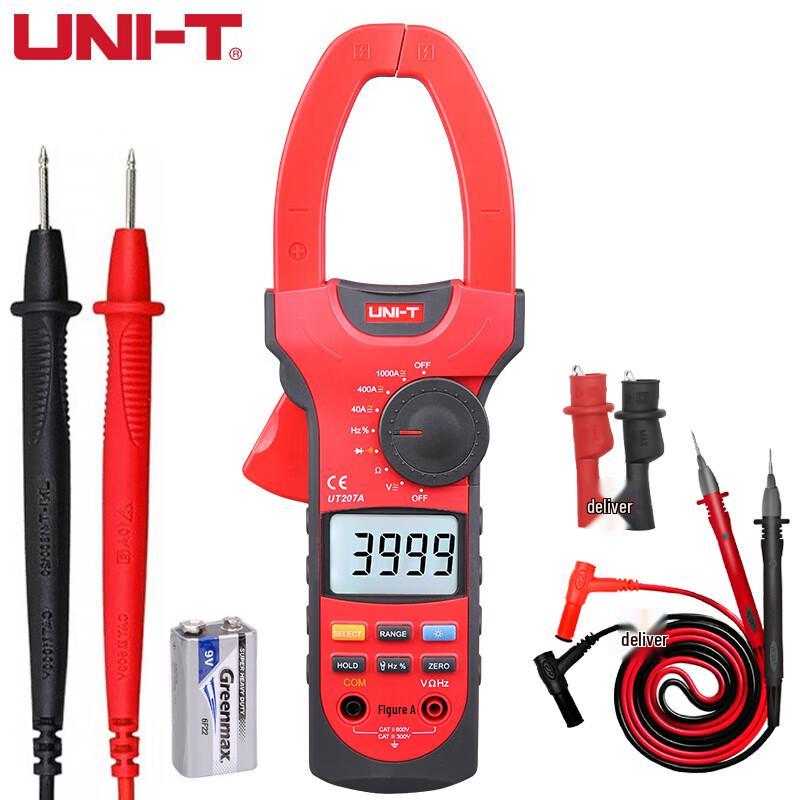 UNI-T UT207A 1000A AC/DC Digital Clamp Multimeter (CN version)
