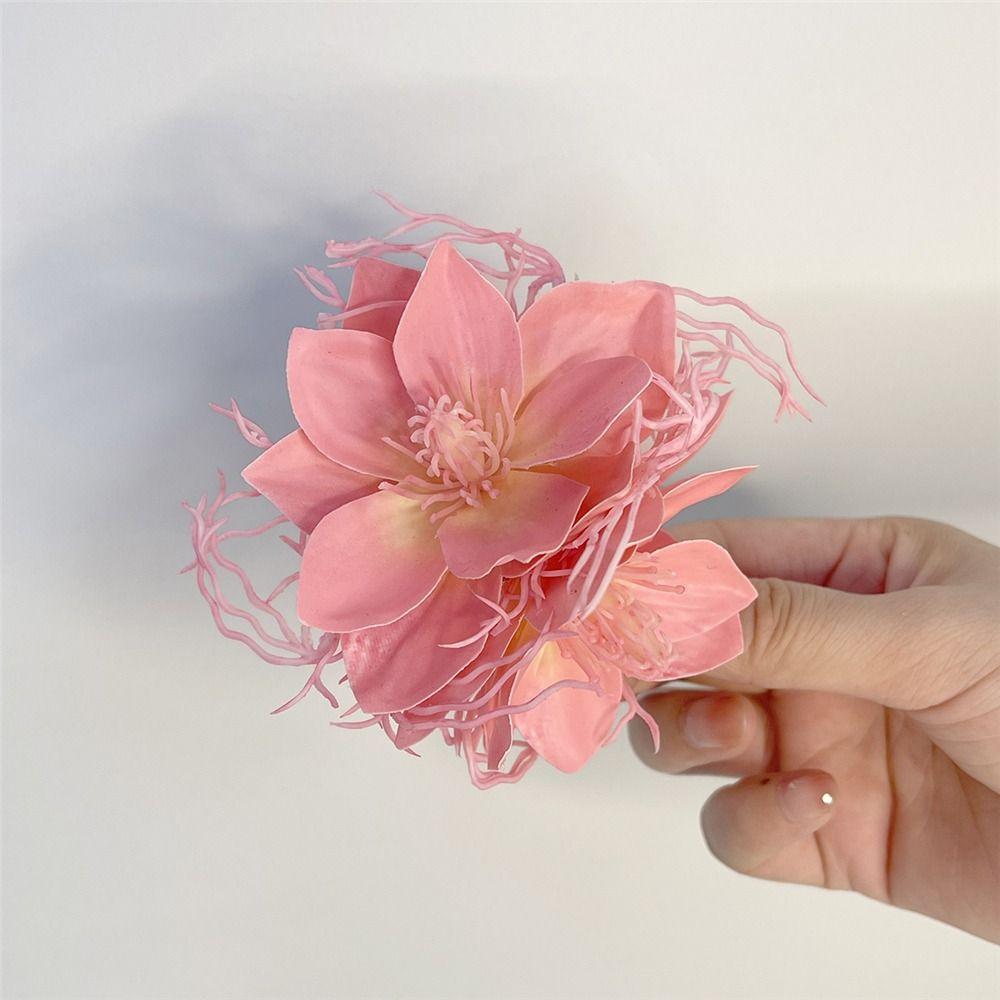 Fairy Flowers Hair Clips Sweet Barrette Hairpiece Hair Decoration Photo Props  for Women Girls
